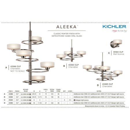 A large image of the Kichler 43365 The Kichler Aleeka Collection