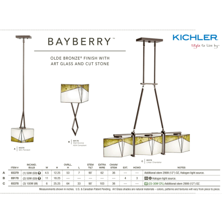 A large image of the Kichler 65378 Kichler Brayberry Collection
