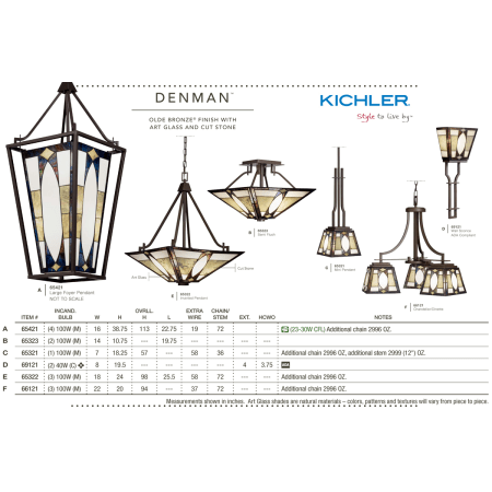 A large image of the Kichler 65323 Kichler Denman Collection
