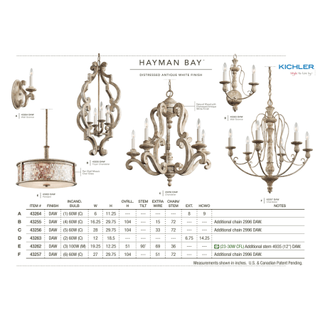 A large image of the Kichler 43256 Kichler Hayman Bay Collection
