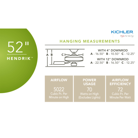 Kichler 300114ni Brushed Nickel 52 Indoor Ceiling Fan With Blades Light Kit Downrod And Remote Control Lightingdirect Com Indoor Ceiling Fan With Blades, Kichler Hendrik Ceiling Fan