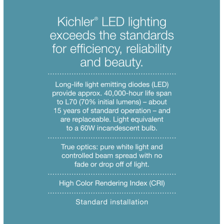 A large image of the Kichler 9708LED About Kichler LED Outdoor Lighting