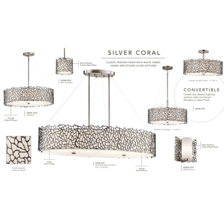 A large image of the Kichler 43347 The Silver Coral collection from Kichler