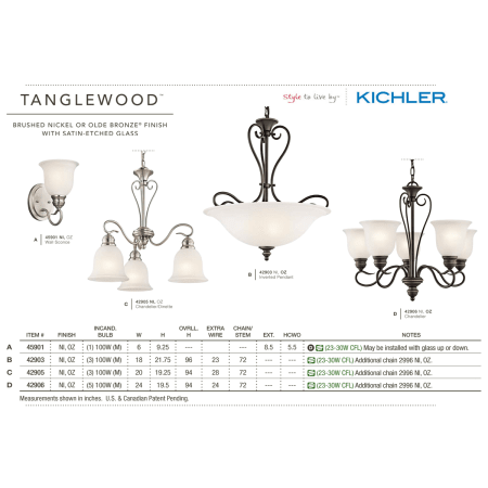A large image of the Kichler 42902 The Kichler Tanglewood Collection