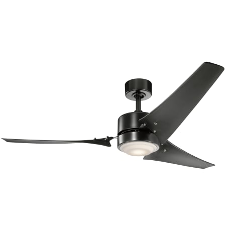 A large image of the Kichler 310155 Satin Black