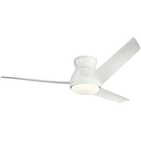 Kichler 310160wh White Eris 60 3 Blade Hugger Indoor Outdoor Ceiling Fan With Wall Control Lightingshowplace Com Outdoor Ceiling Fan With Wall Control, Kichler Outdoor Ceiling Fans