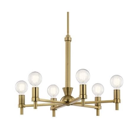 A large image of the Kichler 52424 Brushed Natural Brass