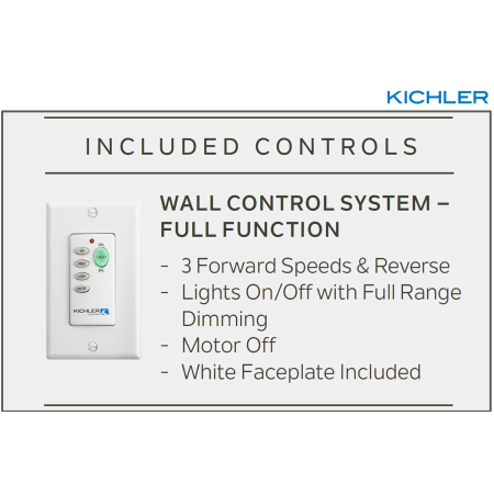 A large image of the Kichler 300167 Included Wall Control