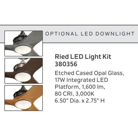 A large image of the Kichler 300356 Optional 380356 LED Light Kit