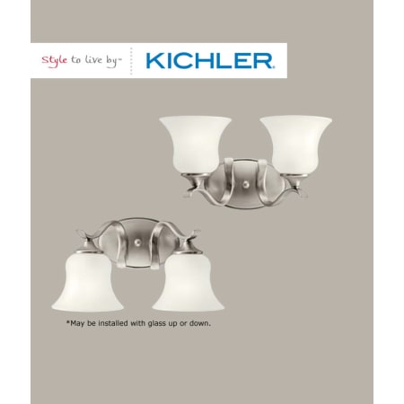 A large image of the Kichler 5284 The Wedgport Collection can be installed up or down.