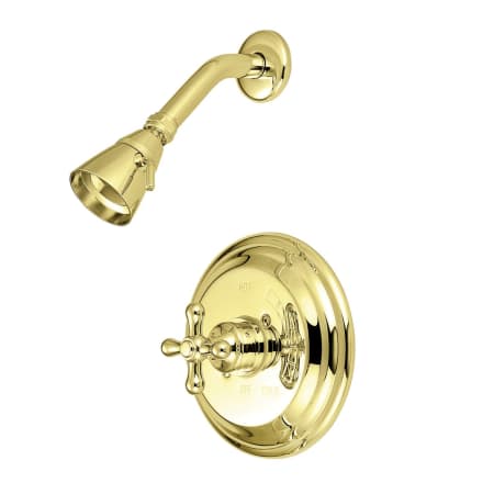 A large image of the Kingston Brass KB363.AXSO Polished Brass