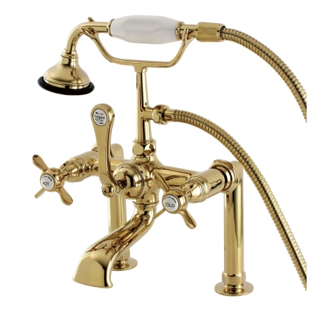 A large image of the Kingston Brass AE103TBEX Polished Brass