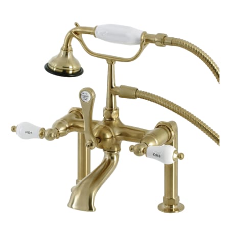 A large image of the Kingston Brass AE107T Brushed Brass