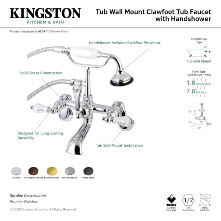 A large image of the Kingston Brass AE53T Alternate Image