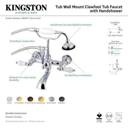 A large image of the Kingston Brass AE553T Alternate Image