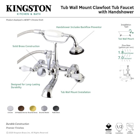 A large image of the Kingston Brass AE55T Alternate Image