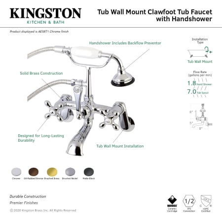 A large image of the Kingston Brass AE57T Alternate Image