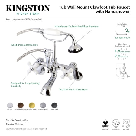 A large image of the Kingston Brass AE59T Alternate Image