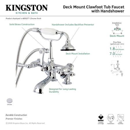 A large image of the Kingston Brass AE652T Alternate Image