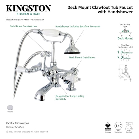 A large image of the Kingston Brass AE656T Alternate Image