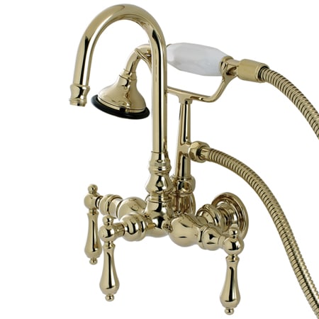 A large image of the Kingston Brass AE7T Polished Brass