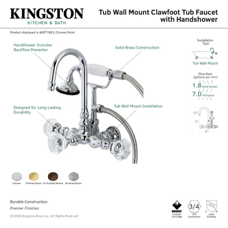 A large image of the Kingston Brass AE7TWCL Alternate Image