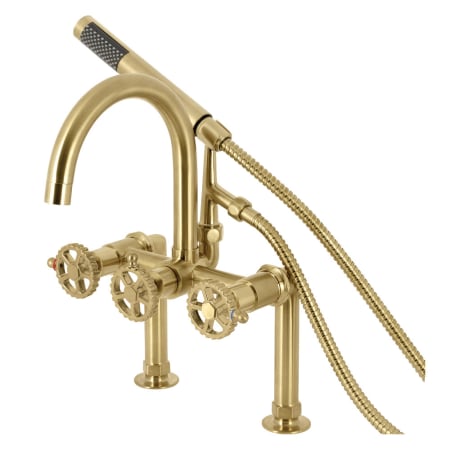 A large image of the Kingston Brass AE810.CG Brushed Brass