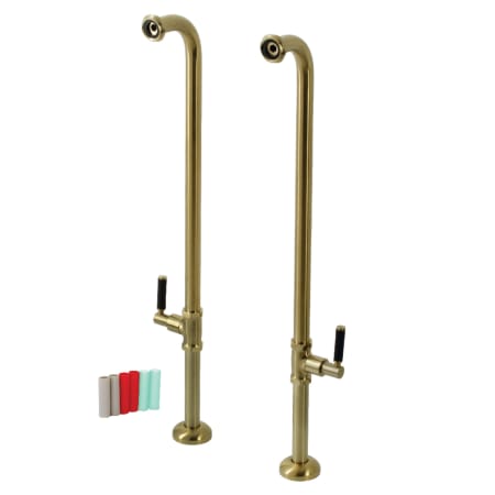 A large image of the Kingston Brass AE810S.DKL Brushed Brass