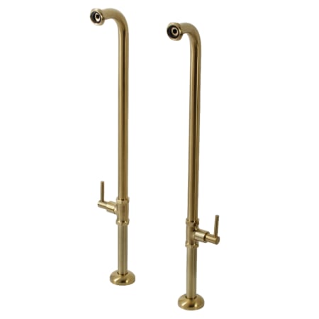 A large image of the Kingston Brass AE810S.DL Brushed Brass