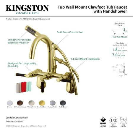 A large image of the Kingston Brass AE815.DKL Alternate Image