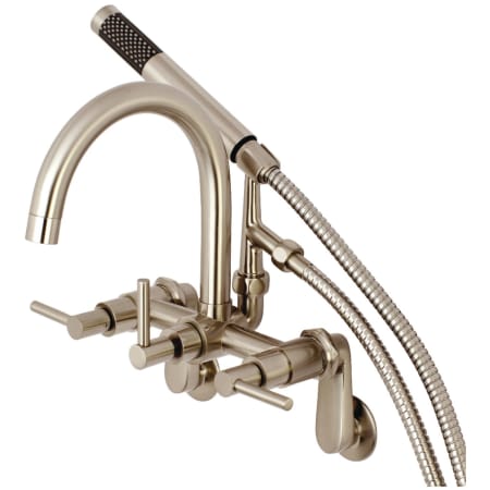 A large image of the Kingston Brass AE815.DL Brushed Nickel