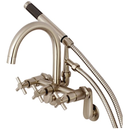 A large image of the Kingston Brass AE815.DX Brushed Nickel