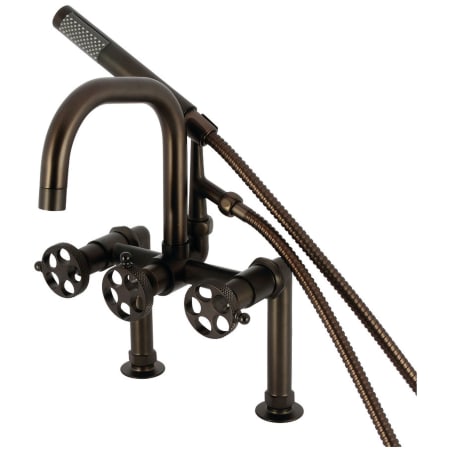 A large image of the Kingston Brass AE840.RKX Oil Rubbed Bronze