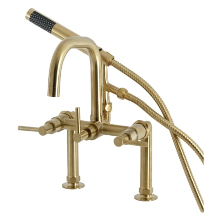 A large image of the Kingston Brass AE840.DL Brushed Brass