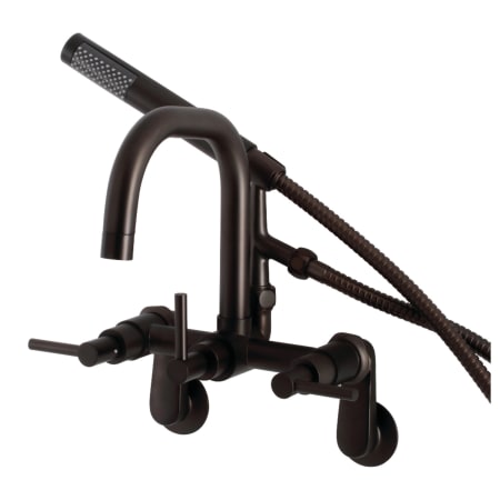 A large image of the Kingston Brass AE845.DL Oil Rubbed Bronze