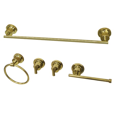 A large image of the Kingston Brass BAH8212478 Polished Brass