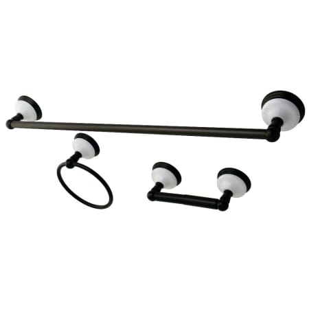 A large image of the Kingston Brass BAK111148 Oil Rubbed Bronze