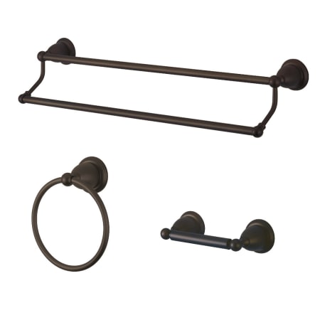 A large image of the Kingston Brass BAK175348 Oil Rubbed Bronze