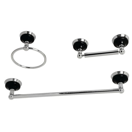 A large image of the Kingston Brass BAK911248 Polished Chrome