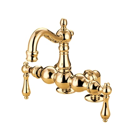A large image of the Kingston Brass CC1091T Polished Brass