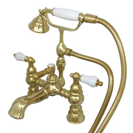 A large image of the Kingston Brass CC1156T Polished Brass