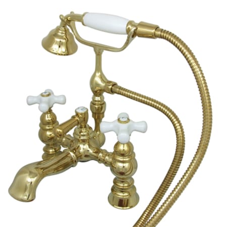 A large image of the Kingston Brass CC1160T Polished Brass