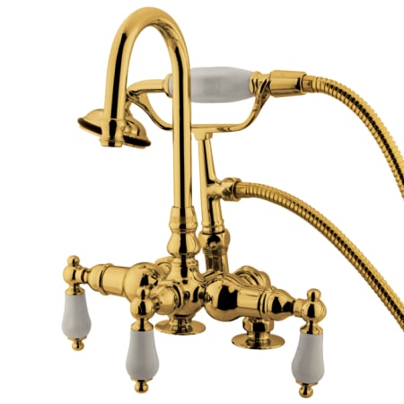 A large image of the Kingston Brass CC15T Polished Brass