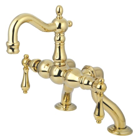A large image of the Kingston Brass CC2002T Polished Brass