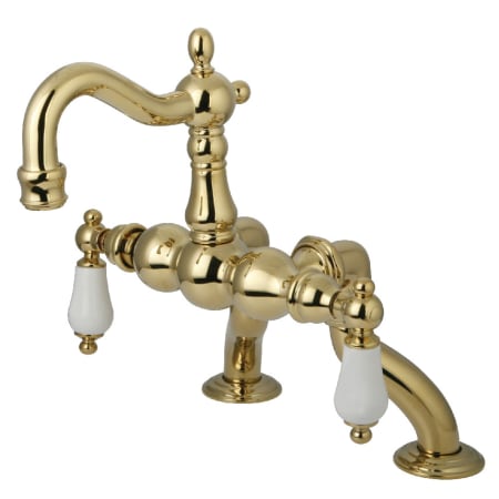 A large image of the Kingston Brass CC2006T Polished Brass