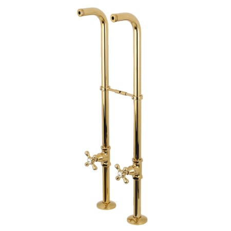 A large image of the Kingston Brass CC266S.AX Polished Brass