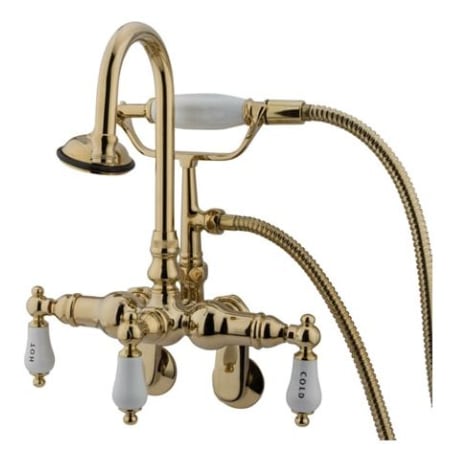 A large image of the Kingston Brass CC304T Polished Brass
