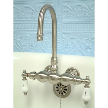 A large image of the Kingston Brass CC3T Brushed Nickel