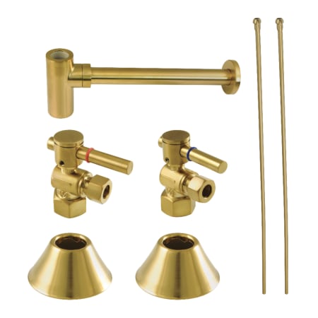 A large image of the Kingston Brass CC4310.DLLKB30 Brushed Brass