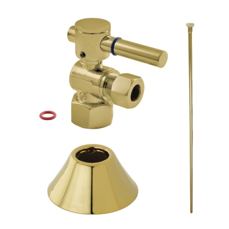 A large image of the Kingston Brass CC4310.DLTKF20 Brushed Brass